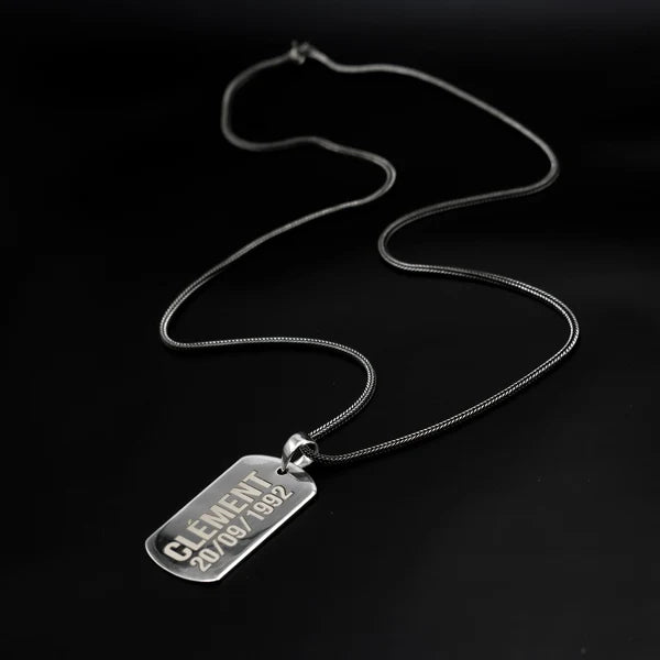 Personalized 925 Silver Name Necklace (60 cm Chain)