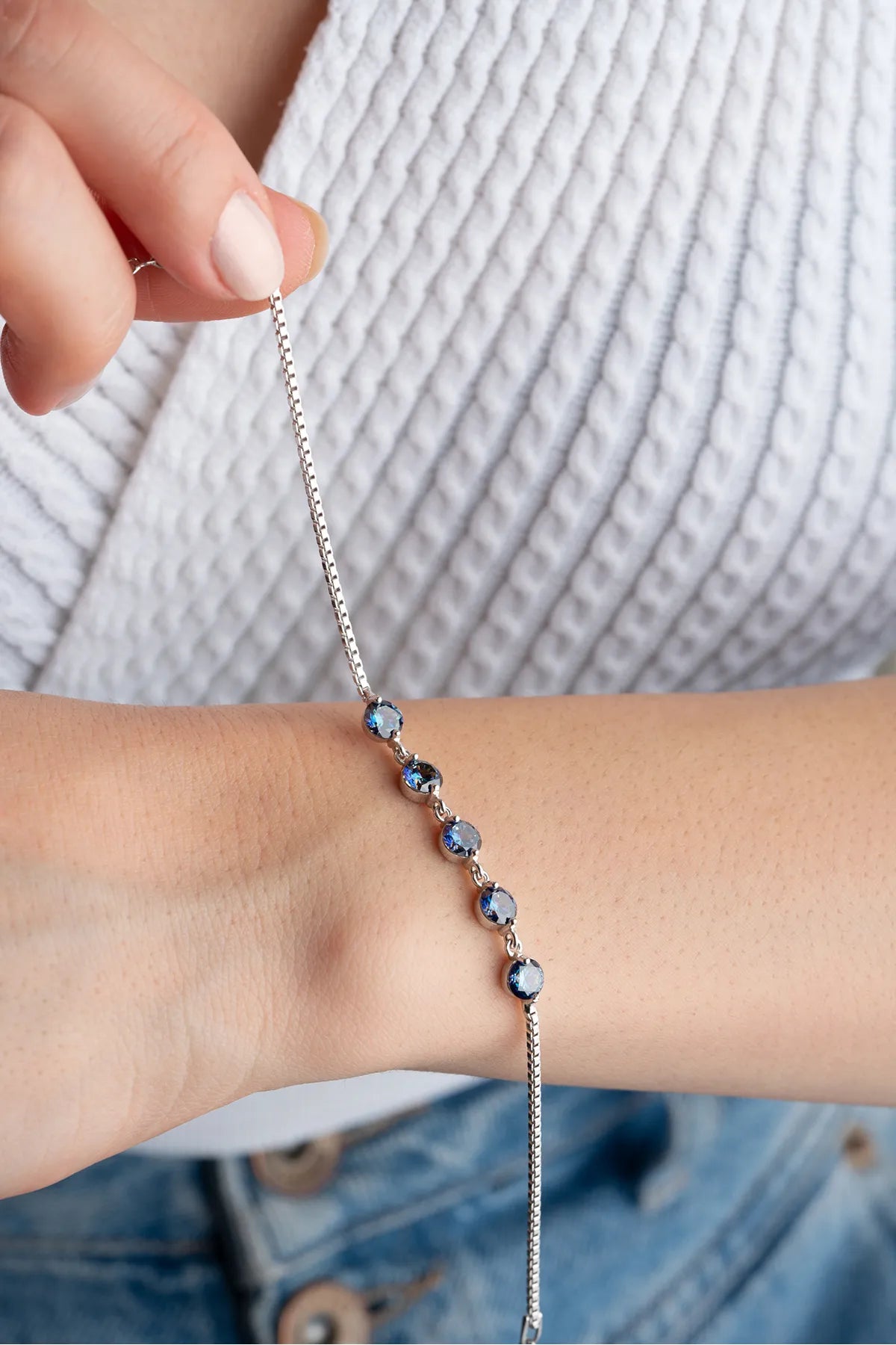 Midnight Zirkonia Armband – 925 Zilver