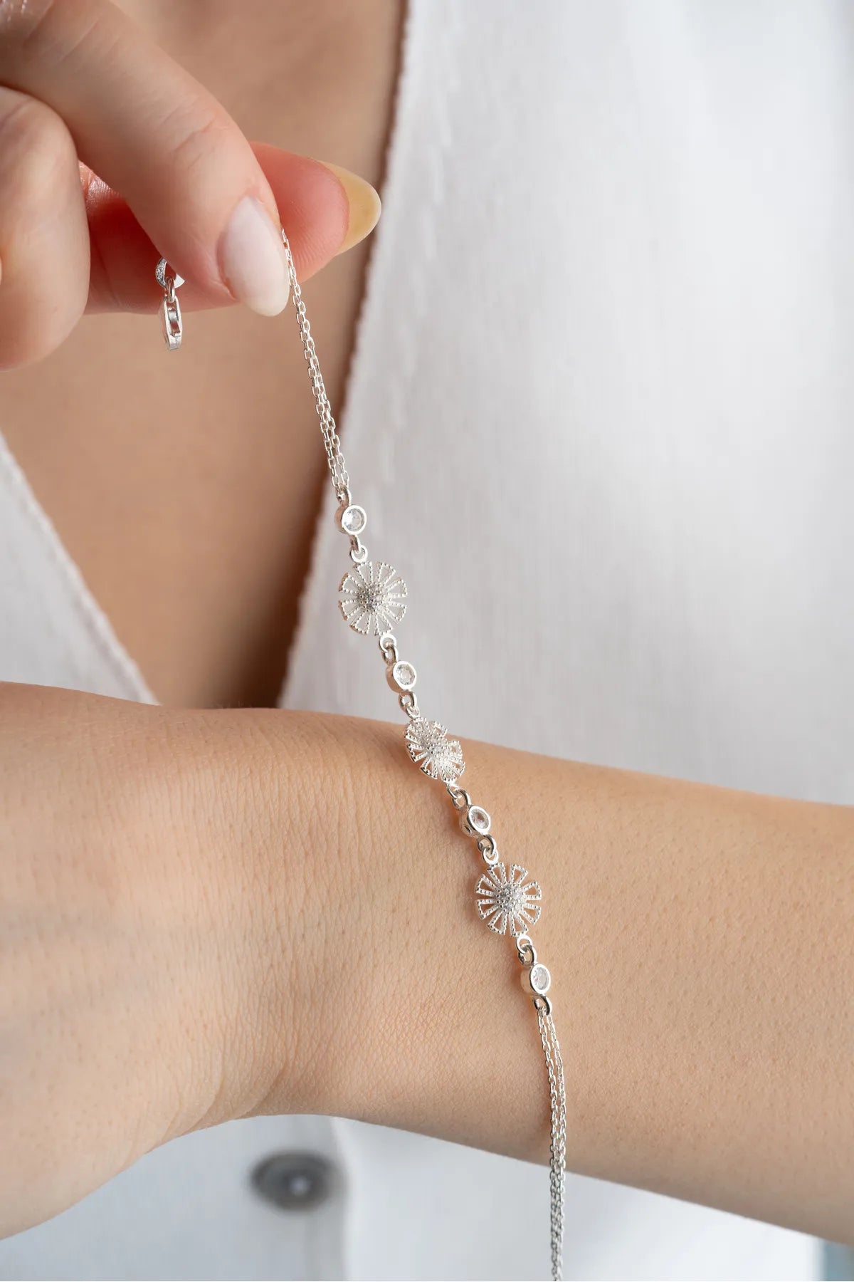 Bloom Armband – 925 Zilver - by LYDIAN