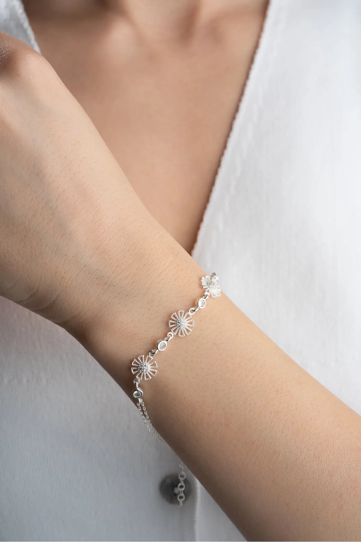 Bloom Armband – 925 Zilver - by LYDIAN