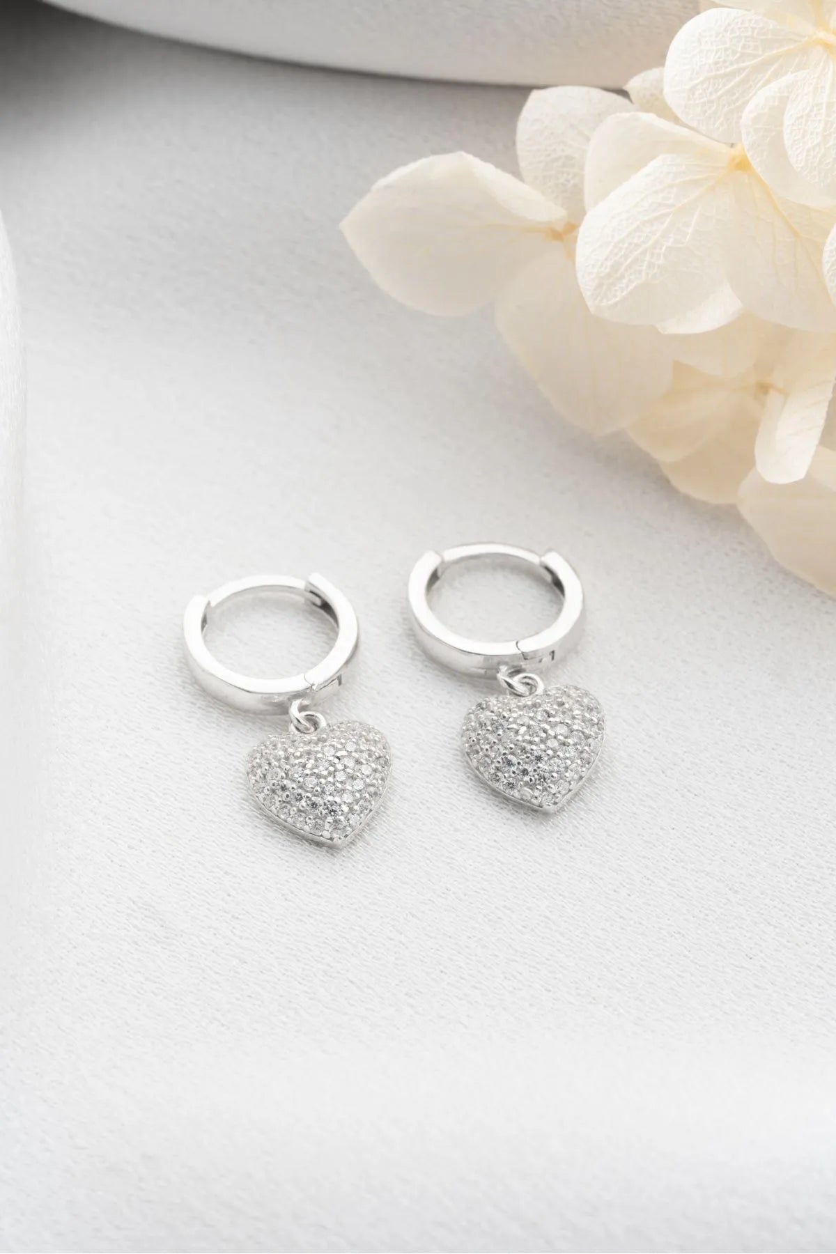Herzfunke - 925 Ohrringe Sterling Silber