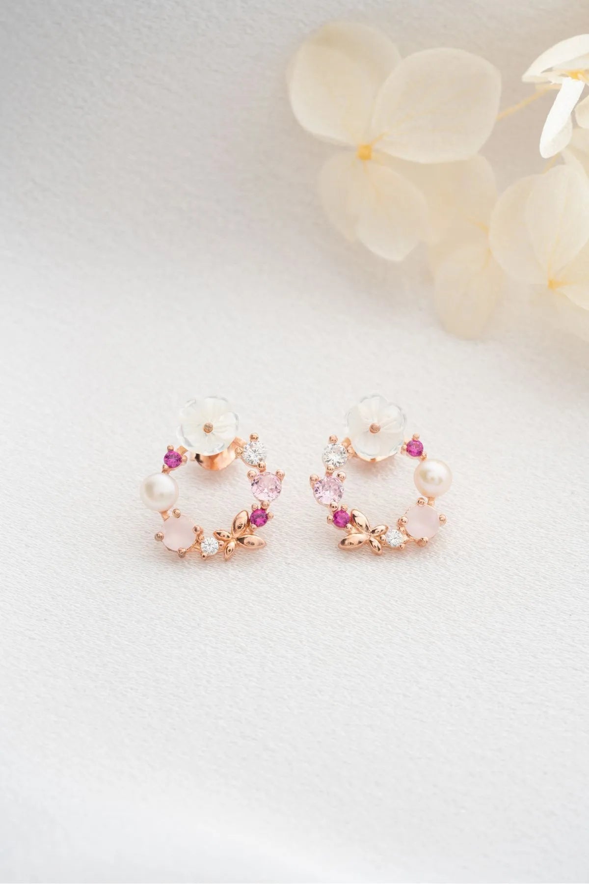 Errötenblüte - 925 Sterling -Silberohrringe