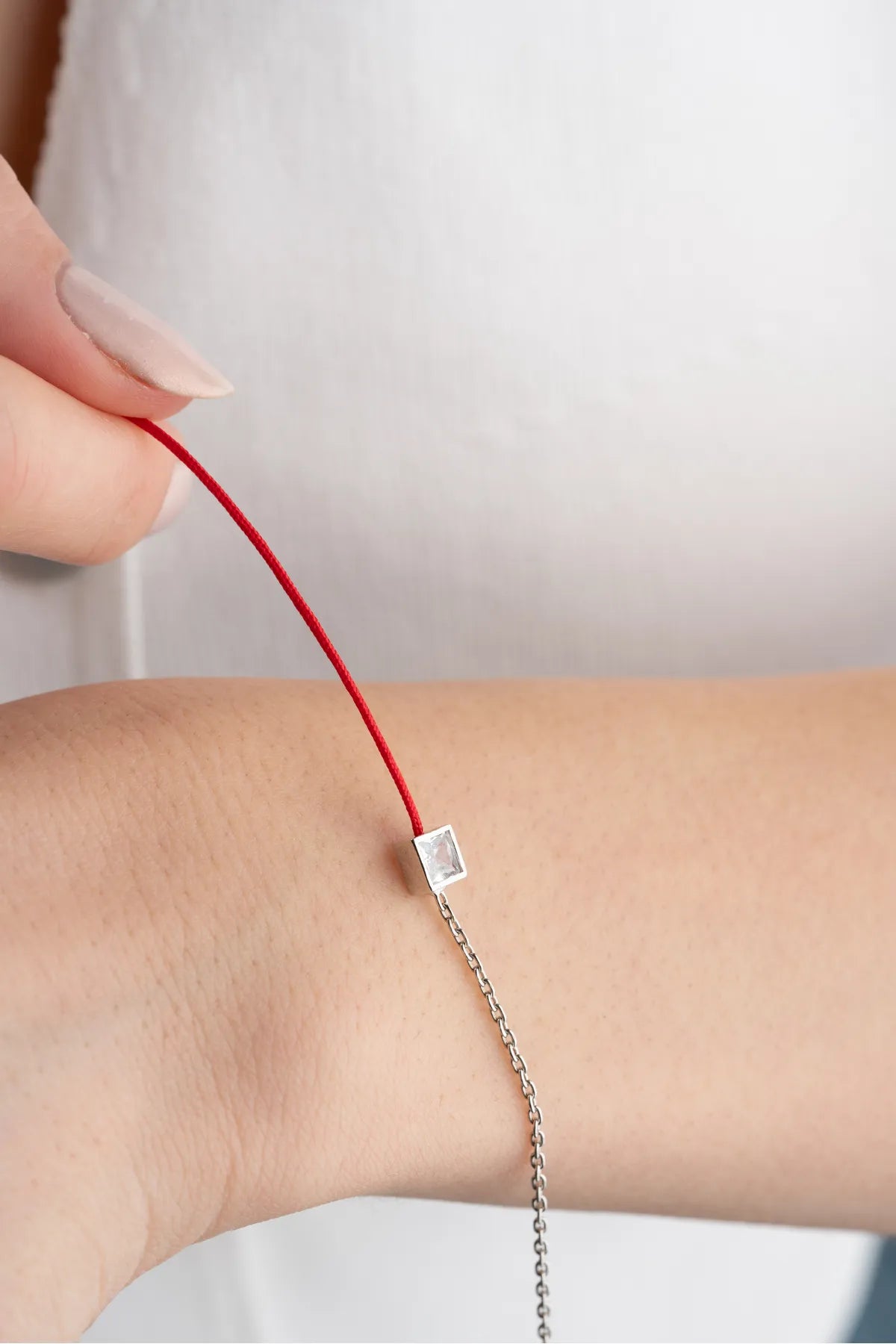 Red Spark Armband – 925 Zilver