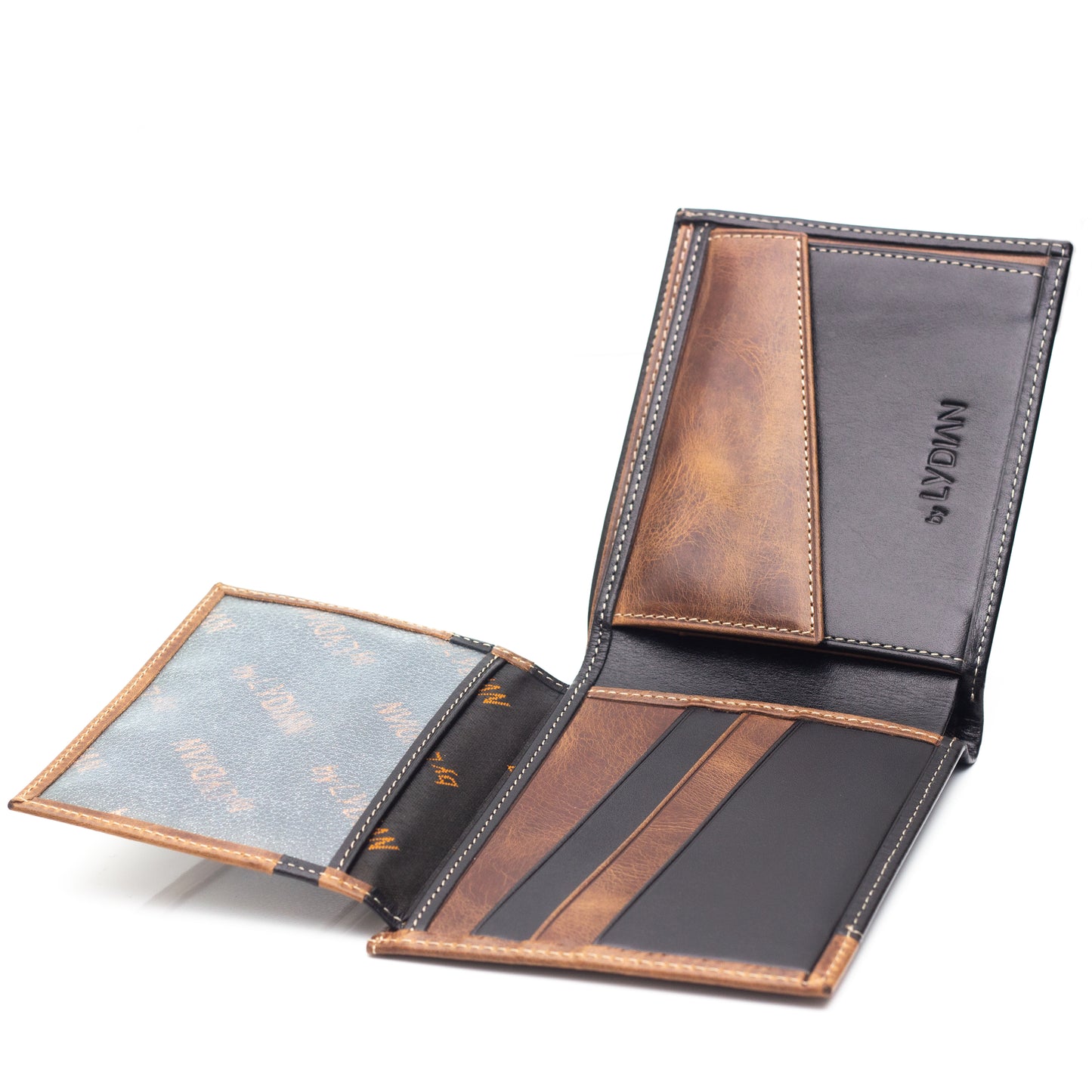 Luxury Gift Set with Personal Text Box, Leather Wallet & Lighter