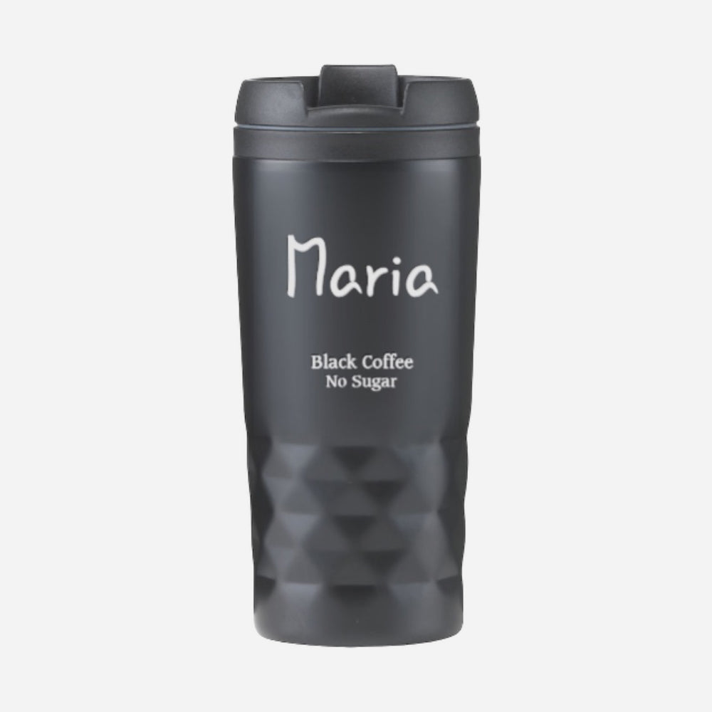 Graphic Mug Thermos Cup with Text -D5
