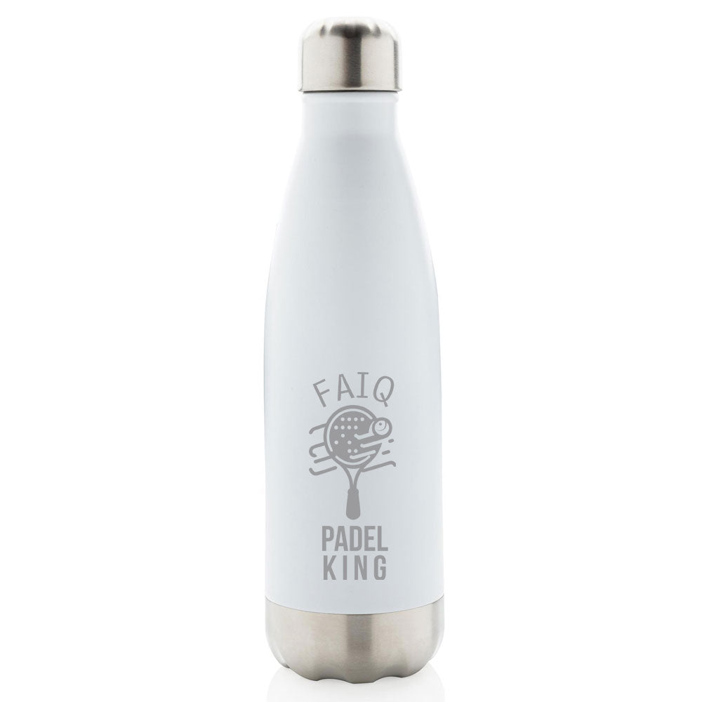 It's Padel Time Tennis Sport Stainless Steel Water Bottle-D28