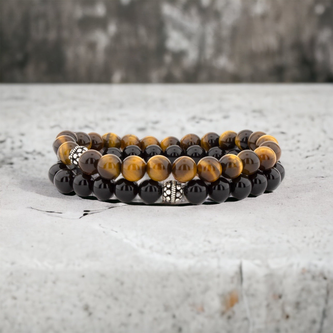 Kralen Armband Tijgeroog Onyx BGS014