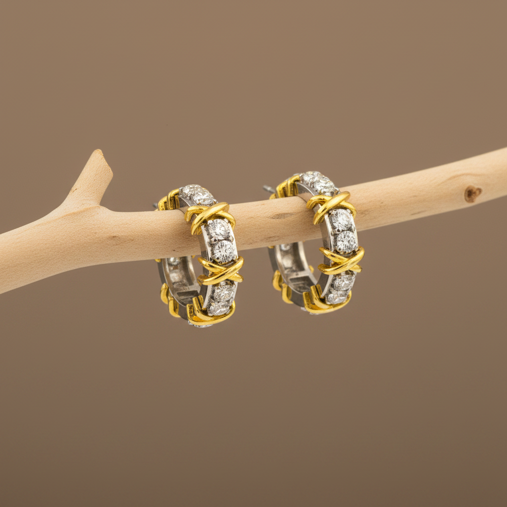 925 sterling zilveren creolen met zirkonia BLAR0144