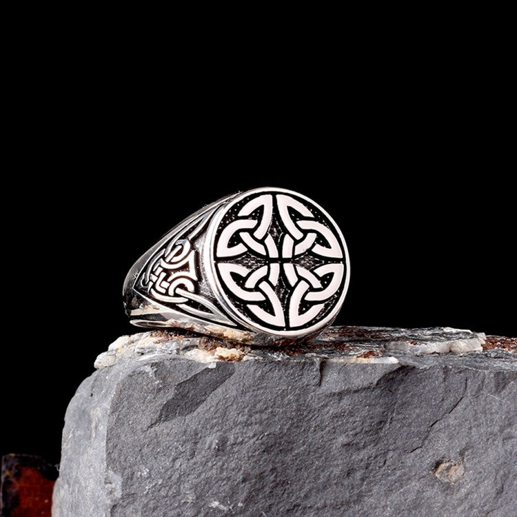 VARQ Herenring met Keltisch Motief – 925 Sterling Zilver