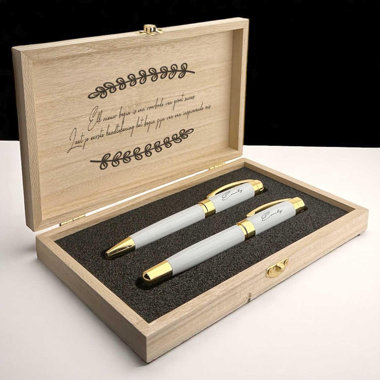 Gepersonaliseerde Penset - Schrijfset met Doosje