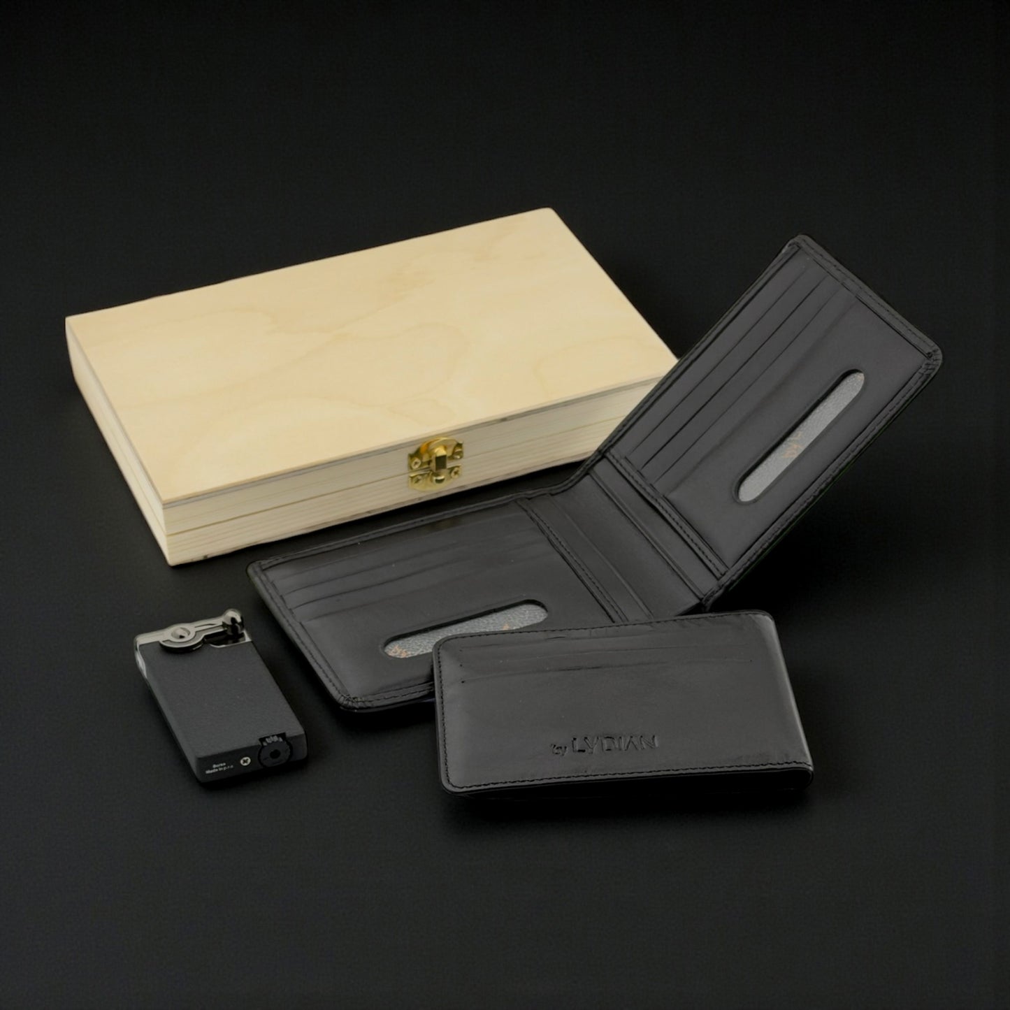 Luxury Personalized Wallet & Lighter Gift Set