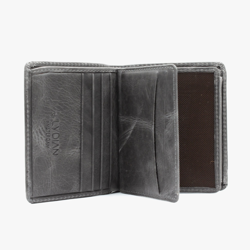 Gepersonaliseerde Geschenkset - Grijze Portemonnee - Sleutelhanger - Gift Set