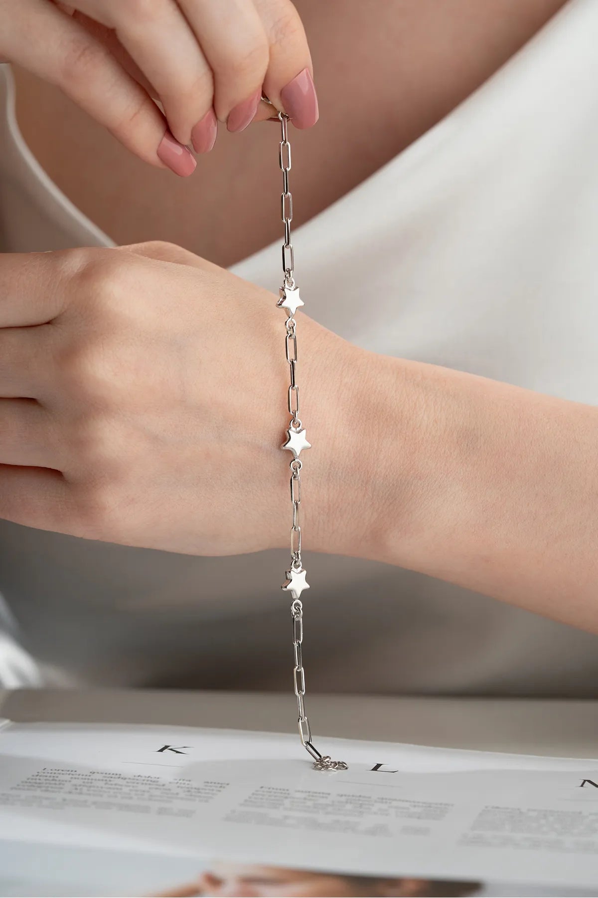 925 Zilveren Armband met Sterren