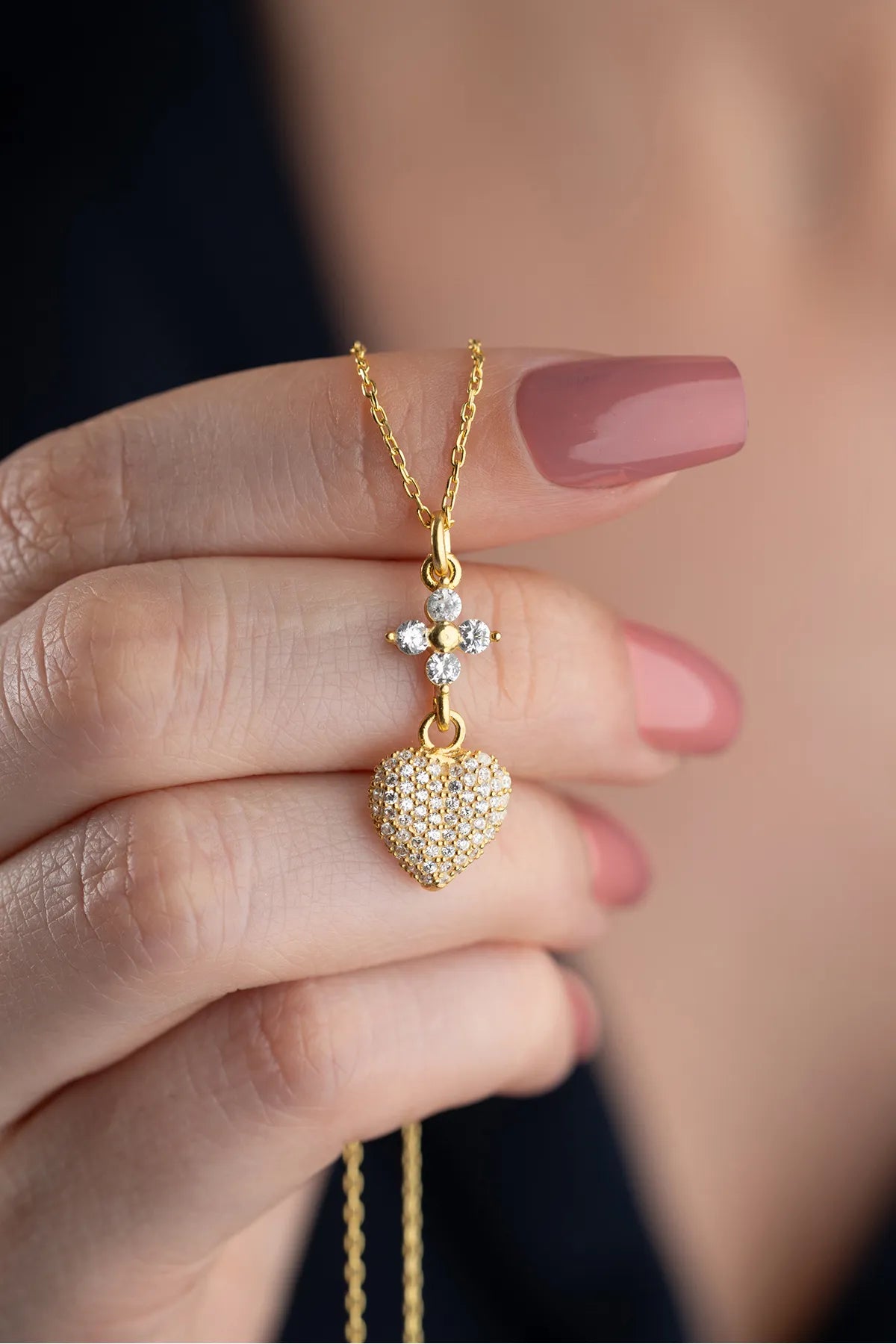 925 Zilveren Ketting met Hart Hanger