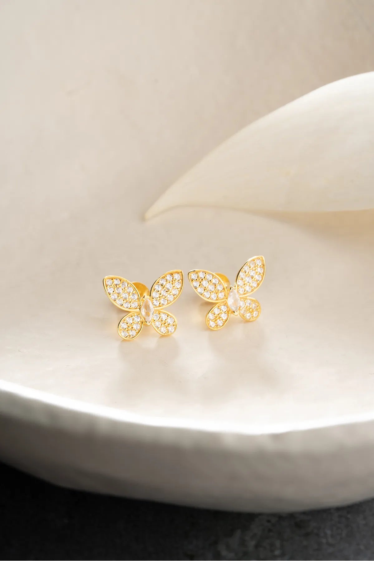 925 Sterling Zilveren Vlinder Oorbellen