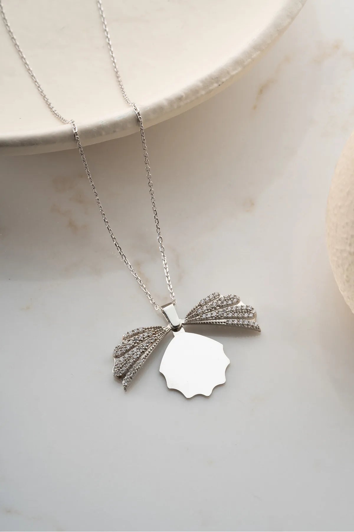 925 Sterling Zilveren Gepersonaliseerde Schelpketting