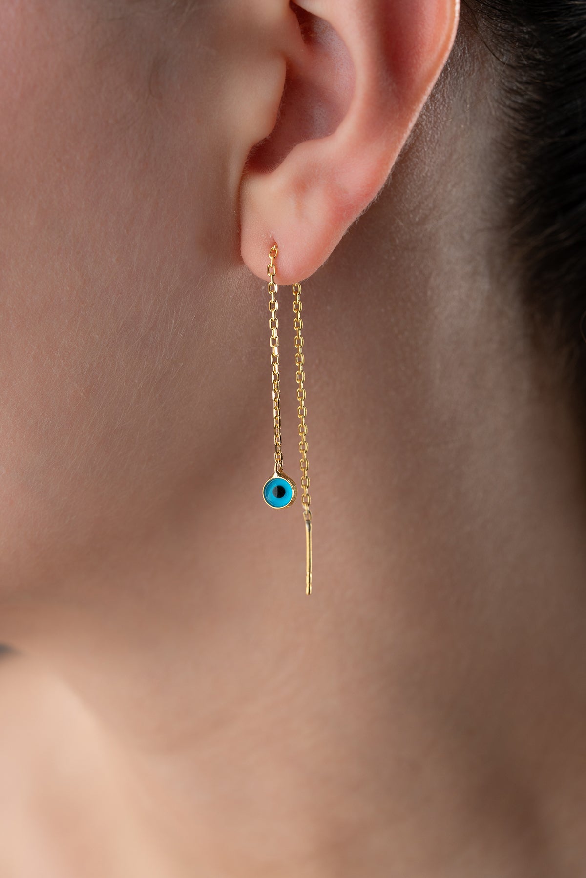 Blue aura earrings - 925 sterling silver