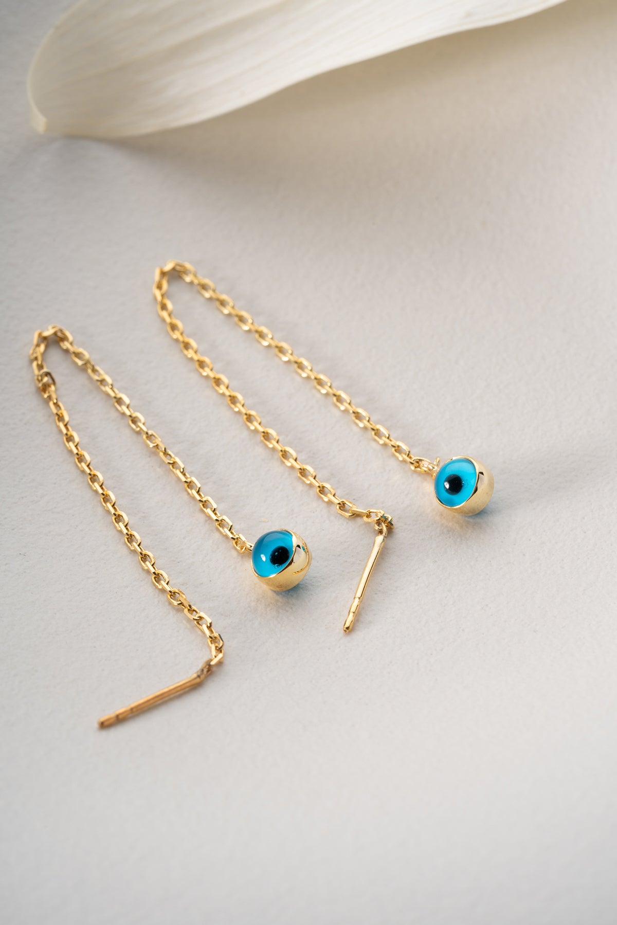 Blue aura earrings - 925 sterling silver