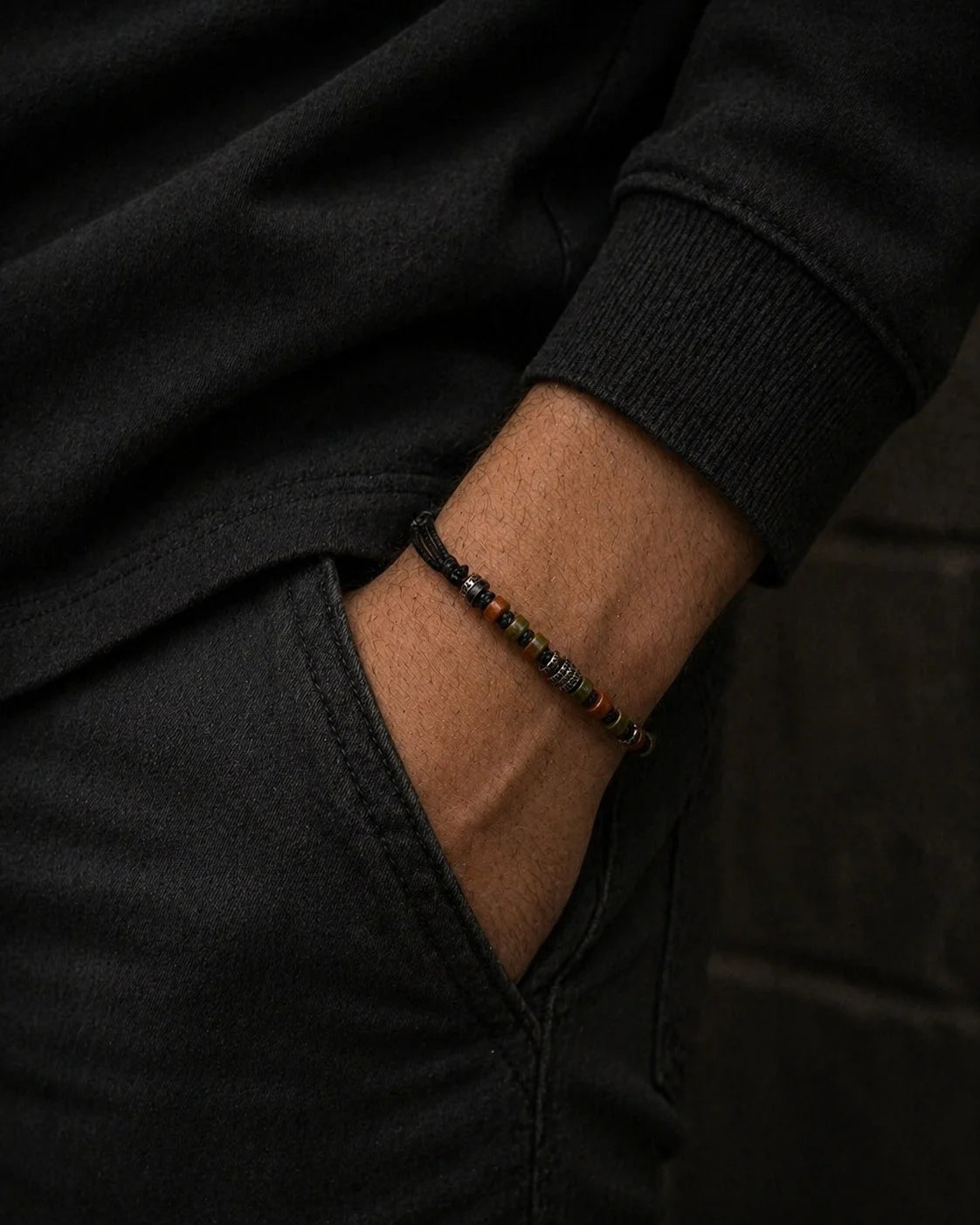 Unakiet Macramé Herenarmband | 925 Zilver