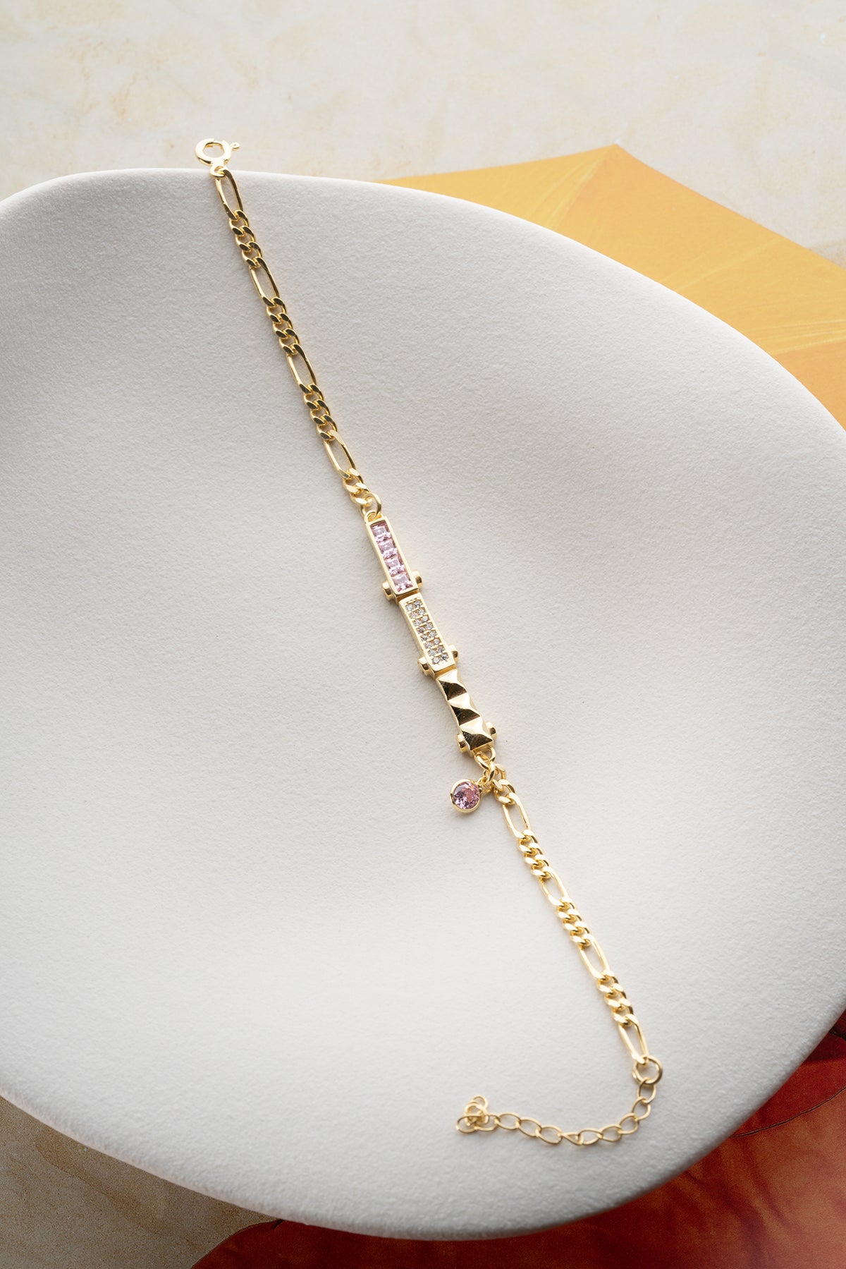 Roze Steen Armband – 925 Zilver