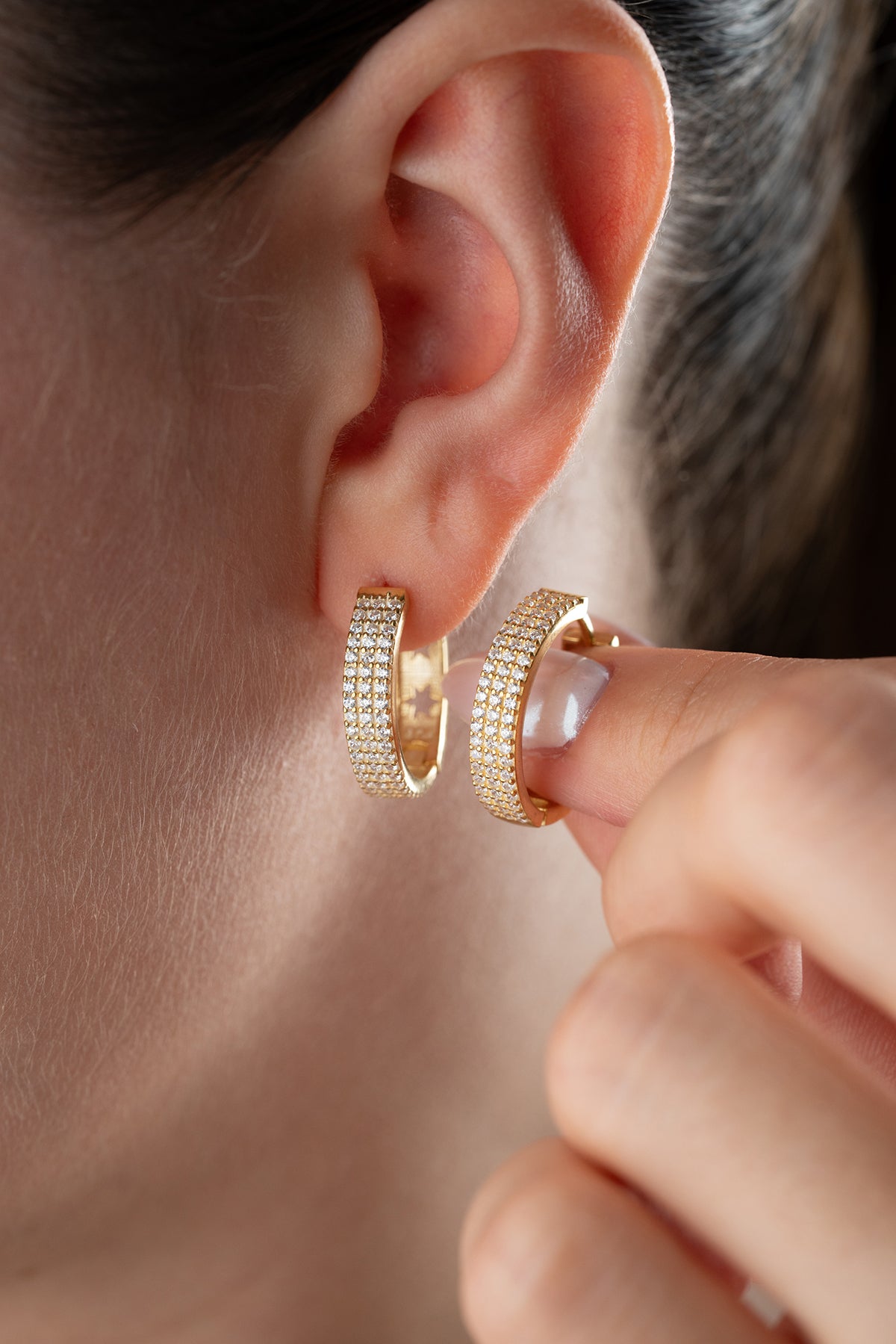 Stella Oorbellen – 925 Zilver – Ster Motief Creolen