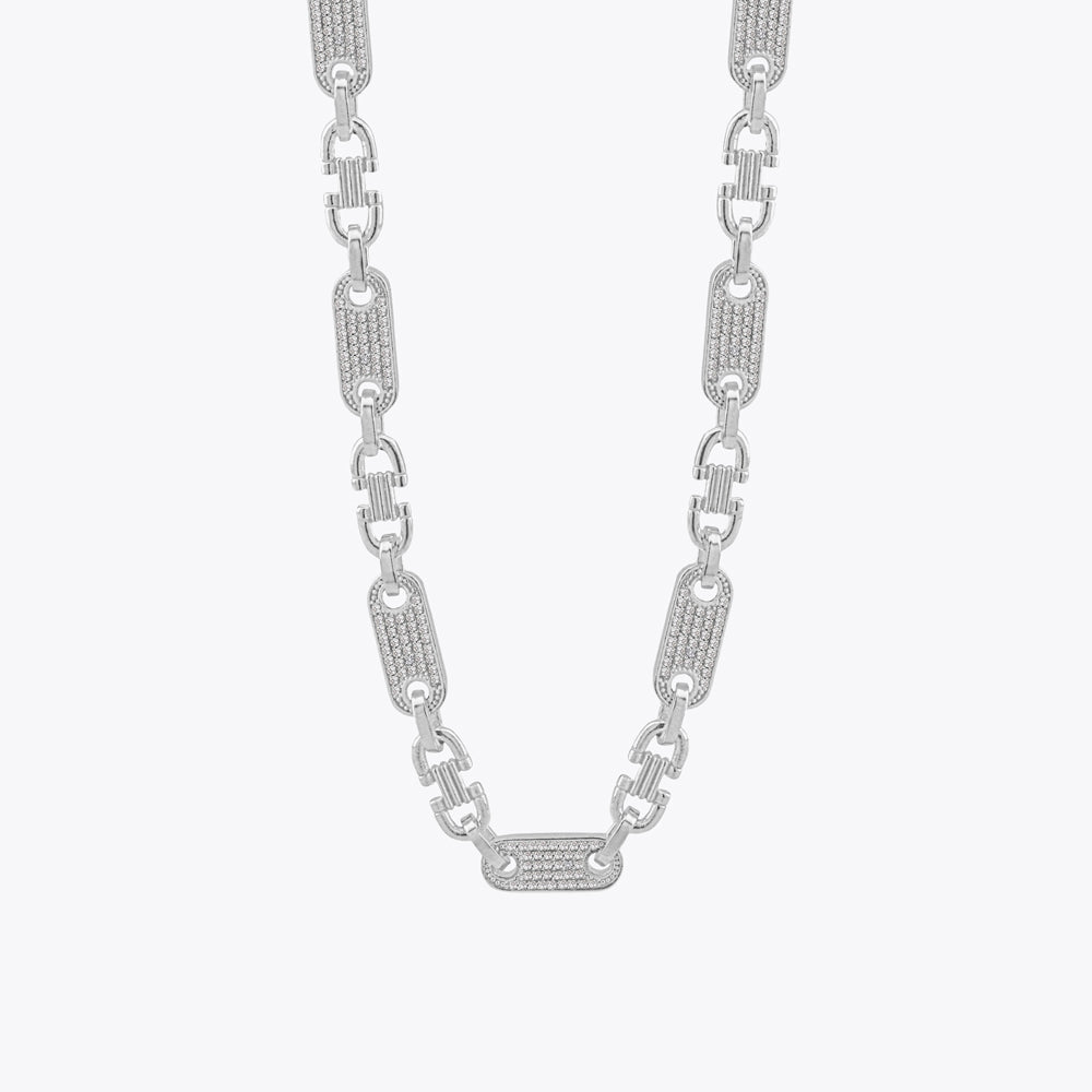 Valter 925 Zilver ketting&armband met zirconia 6,8 mm