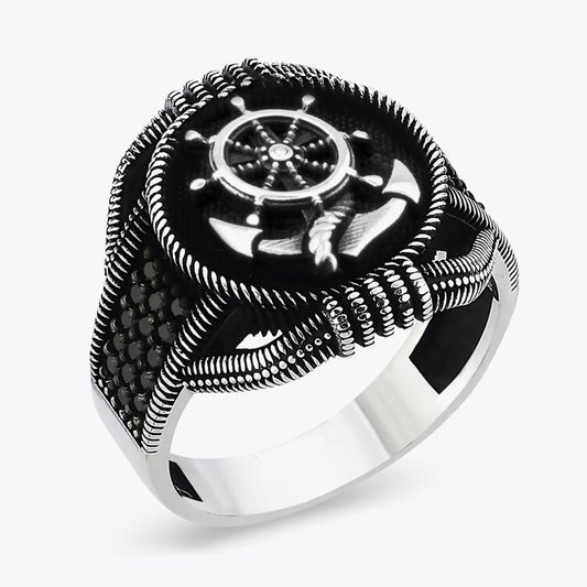 Anker Heren Zilveren Ring