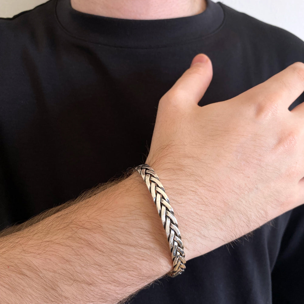 925 Sterling Silver Braided Bracelet