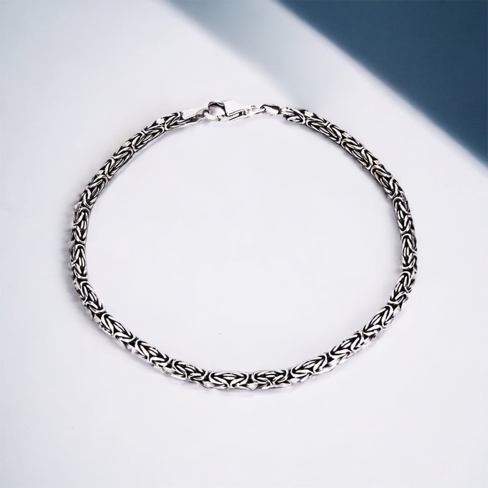 925 Sterling Silver King Chain Bracelet 4.5mm ORMB007