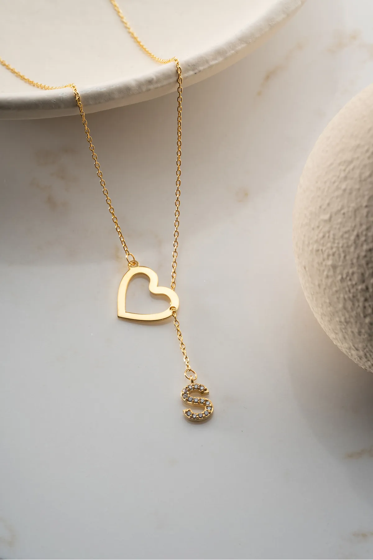 Hart Letterketting – 925 Sterling Zilver