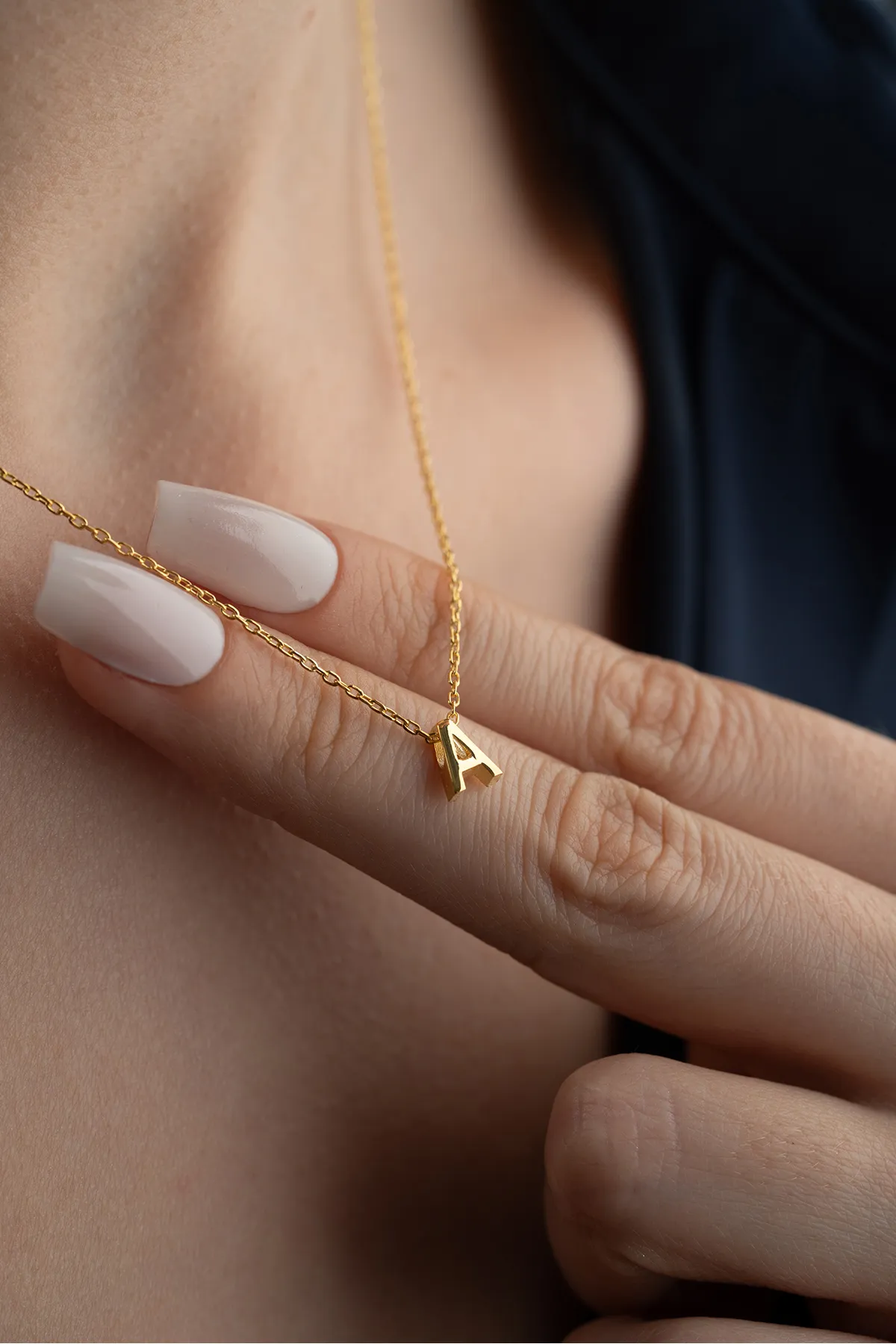 Minimalistische Letterketting – 925 Sterling Zilver
