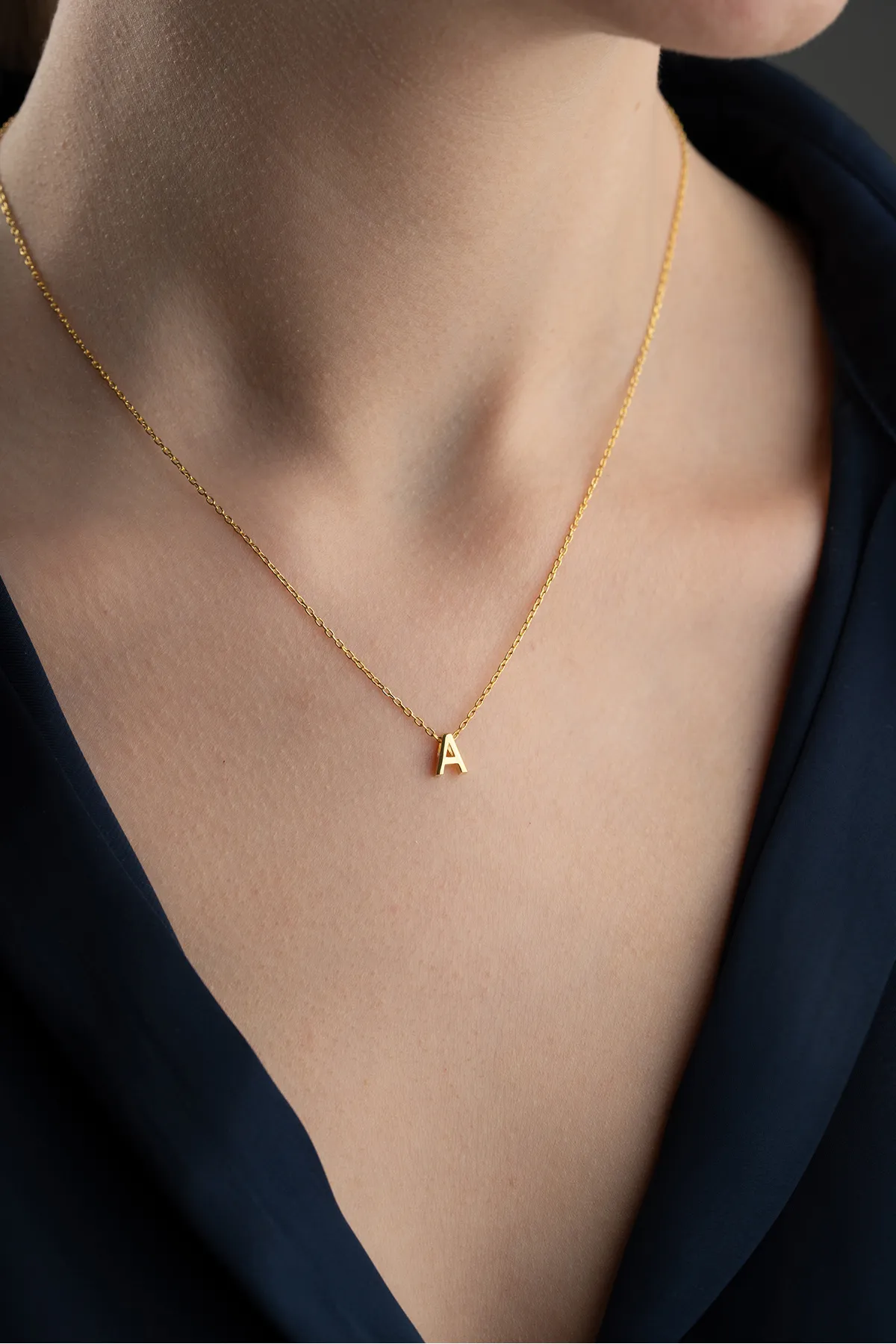 Minimalistische Letterketting – 925 Sterling Zilver