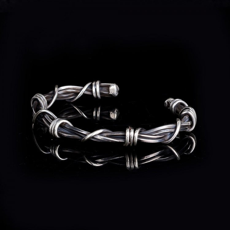 Drahtarmband aus 925er Sterlingsilber