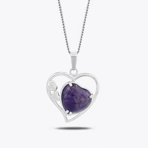 Amethyst Hart Chain pendant gemstone