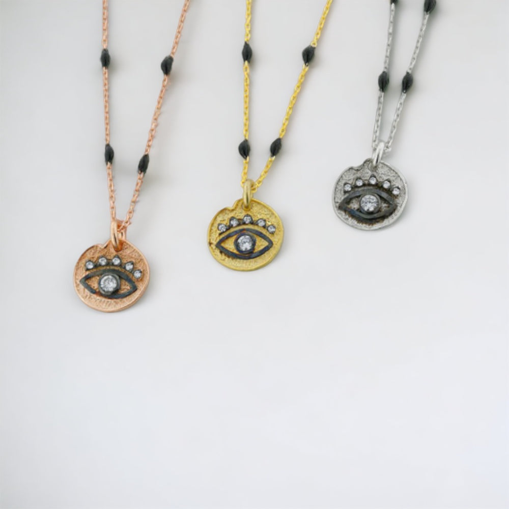 Collier Avec Pendentif Oeil BLAR012-R