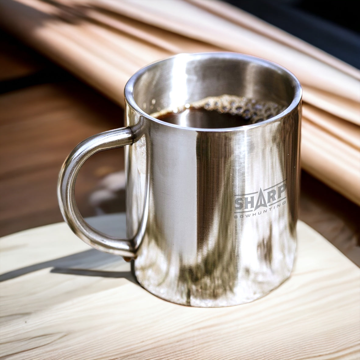 300 ml mug with text - Steel -1