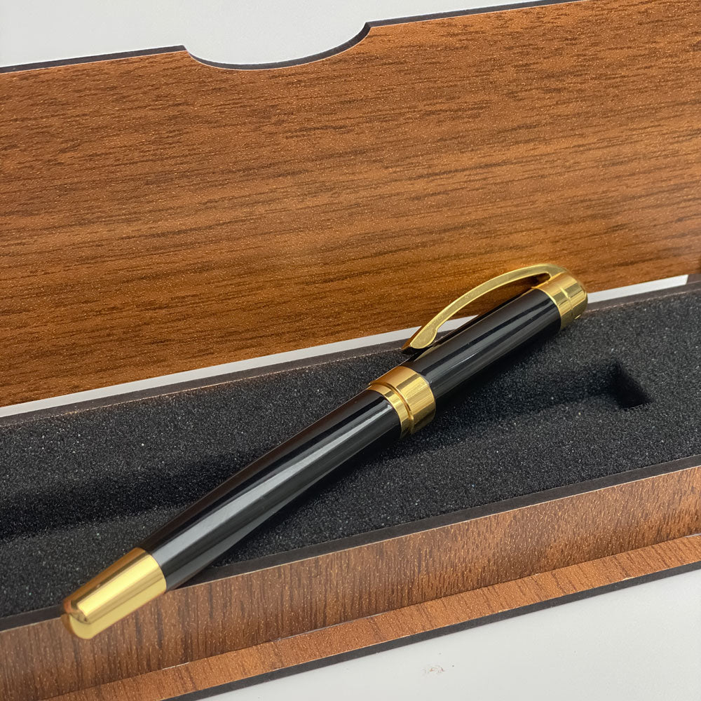 Gepersonaliseerde Penset - Schrijfset met Gegraveerde Houten Doosje