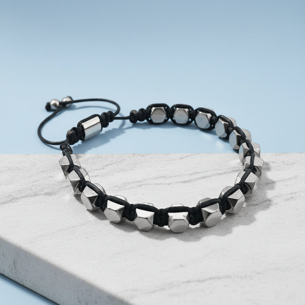 von LYDIAN Herrenarmband Hämatit ARLB-20