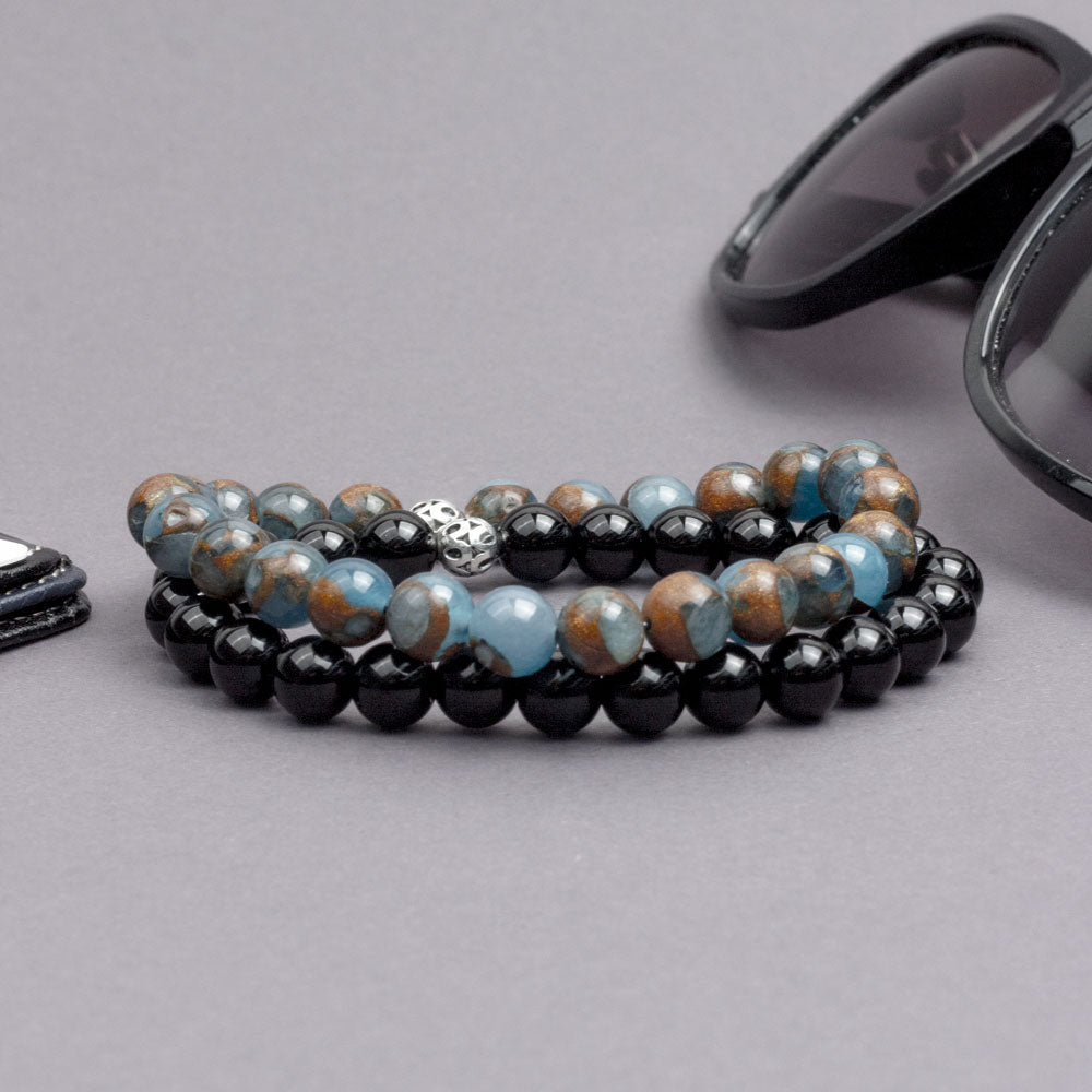 Beaded Bracelet Star Onyx BGS002