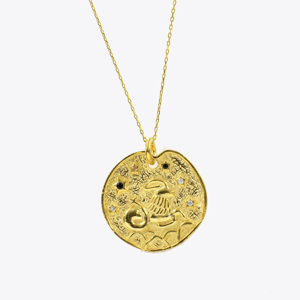 Ram sterrenbeeld hanger met ketting BLAR036