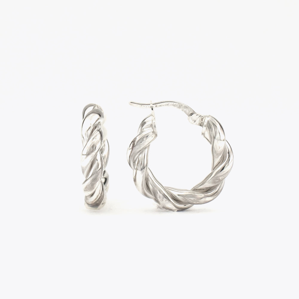 925 sterling zilveren creolen - 20 mm BLARW008