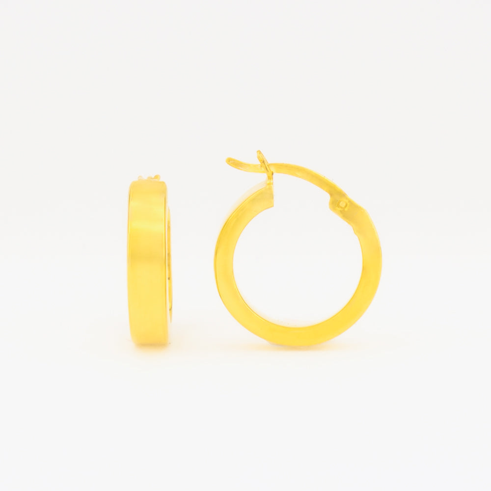 925 sterling zilveren oorbellen - 16 mm BLARW011