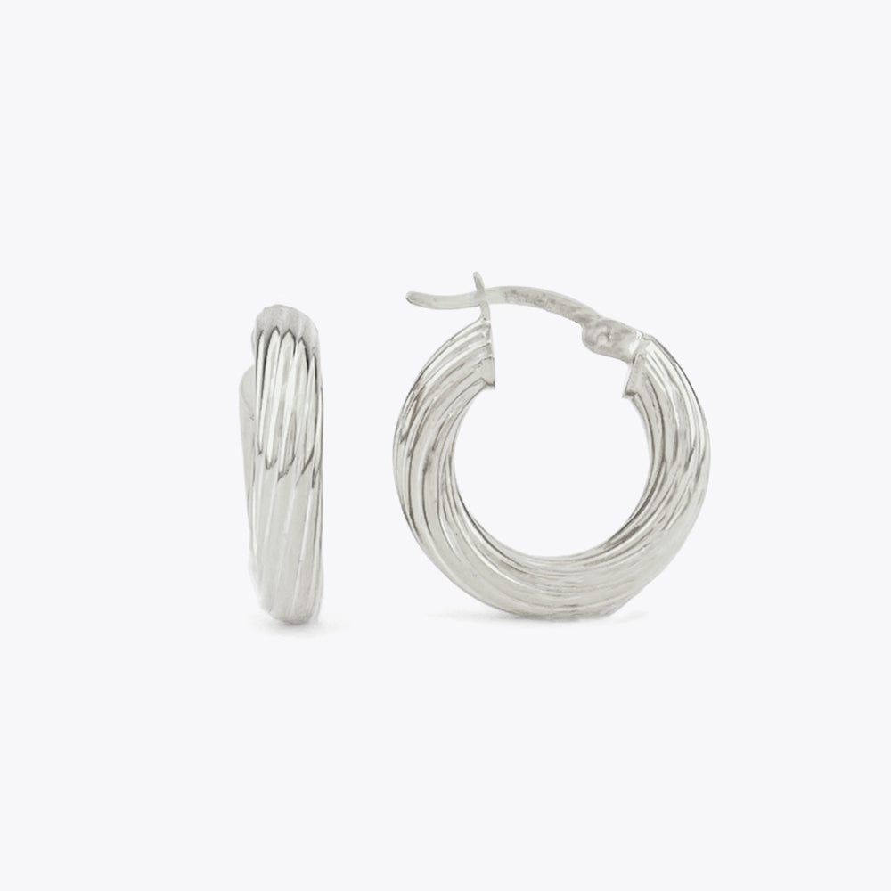 925 sterling zilveren oorbellen - 19 mm BLARW014