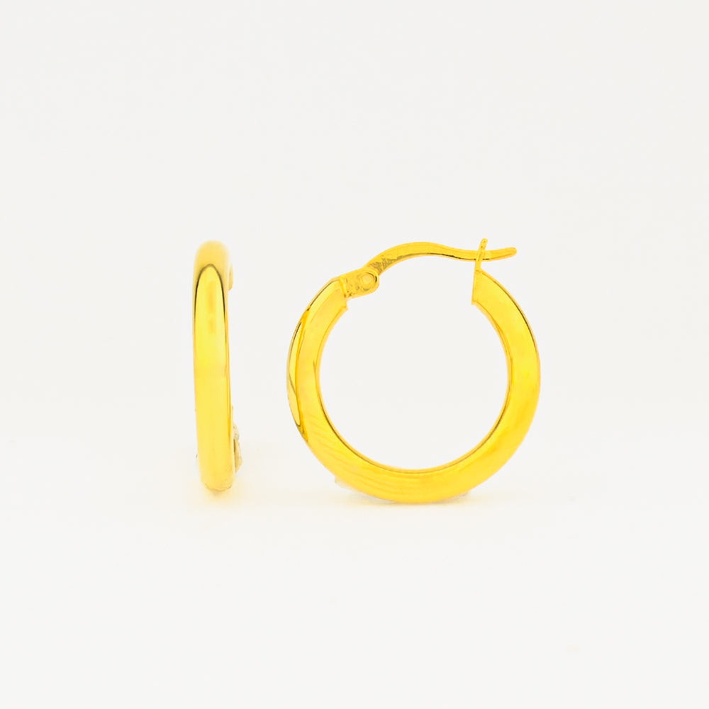 925 sterling zilveren oorbellen - 22 mm BLARW015