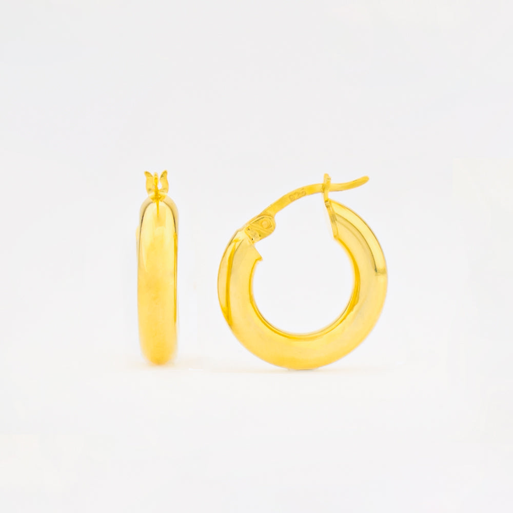 925 sterling zilveren oorbellen - 18 mm BLARW017