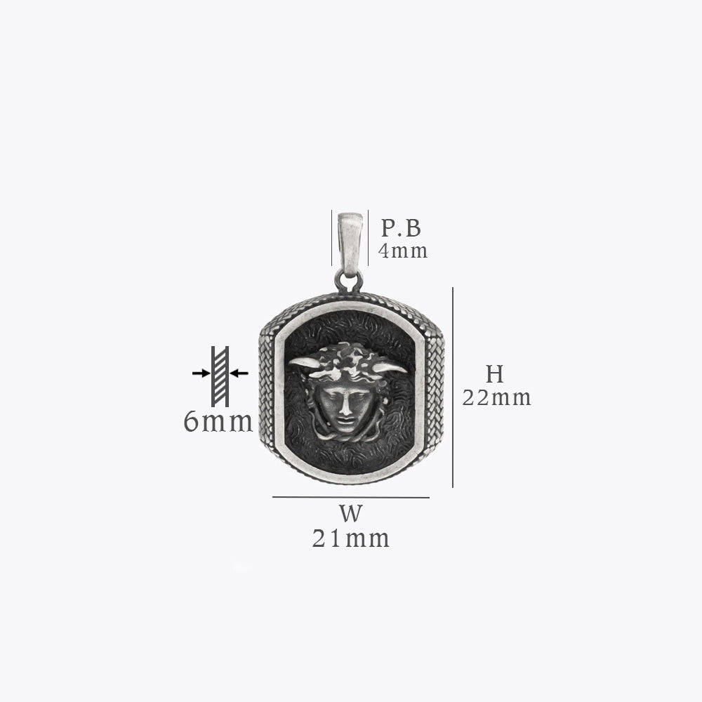 Zilveren Medusa Ketting BLAR0109