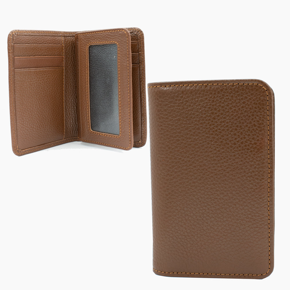 Kartenetui aus braunem Leder 3304T