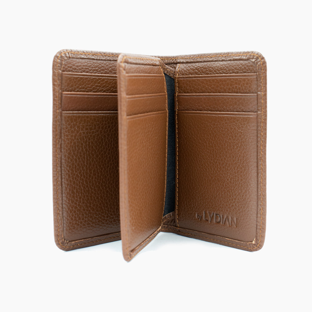 Kartenetui aus braunem Leder 3304T