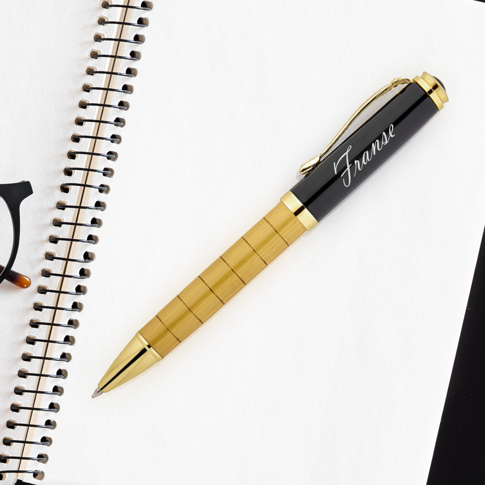 Gepersonaliseerde Pen - Schrijfset met Gegraveerde Houten Doosje