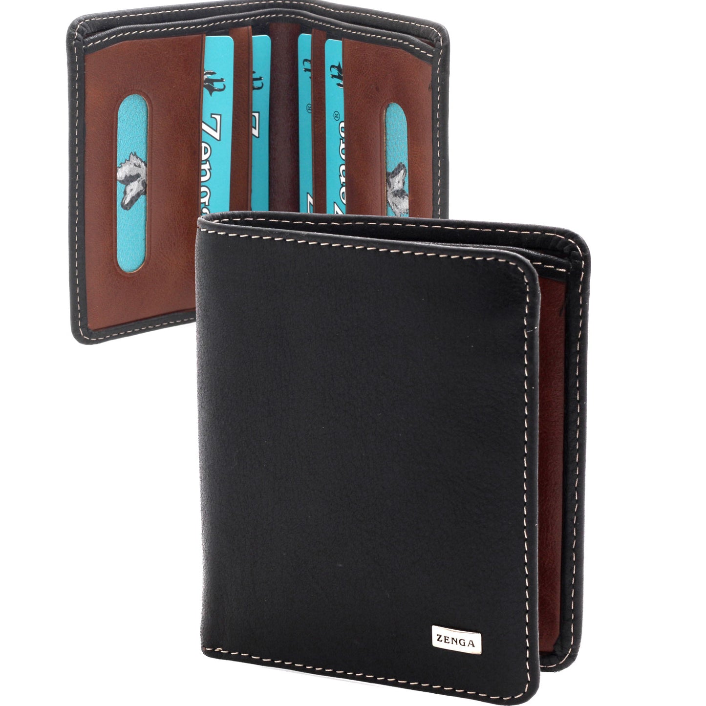 Black Leather Wallet BLP266_04